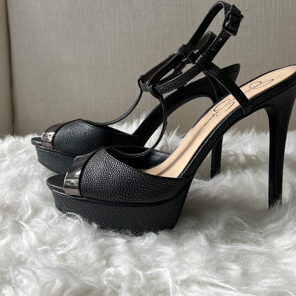 Glamorous Jessica Simpson Stiletto Platforms, 8.5